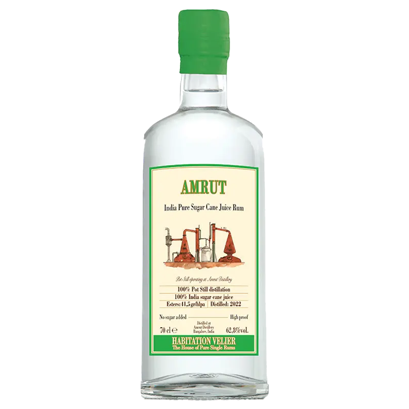 Habitation Velier Amrut Rhum blanc 62,8 %