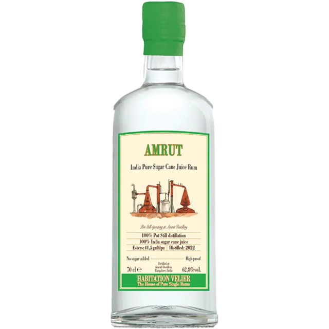 Habitation Velier Amrut Rhum blanc 62,8 %