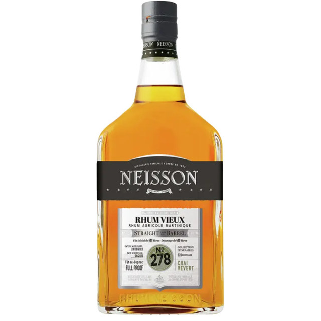 Neisson 2021 Vieux Full Proof Cognac Cask Itinéraires Rhum 58,9 %