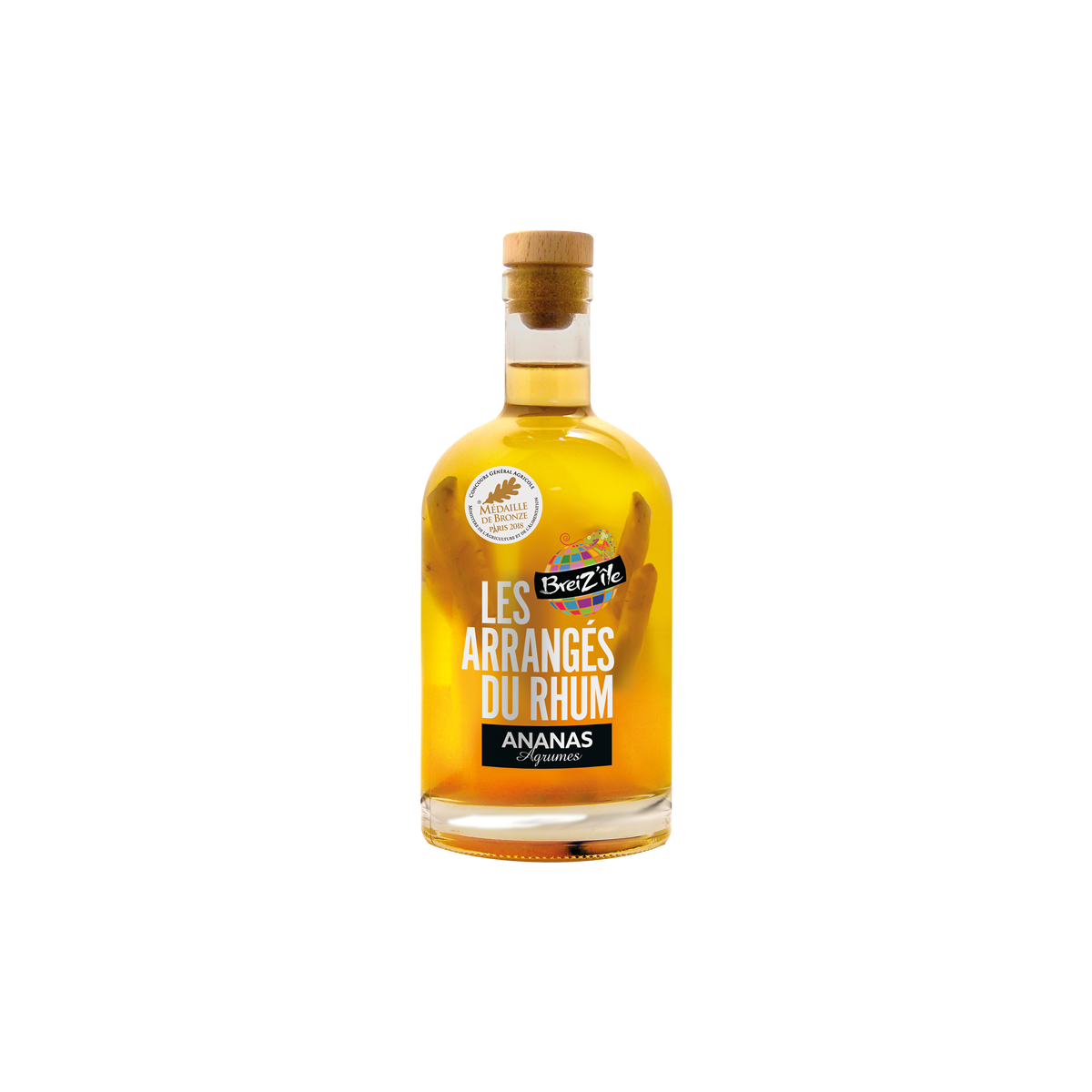 Breiz'île Rhum arrangé Ananas agrumes 28 %