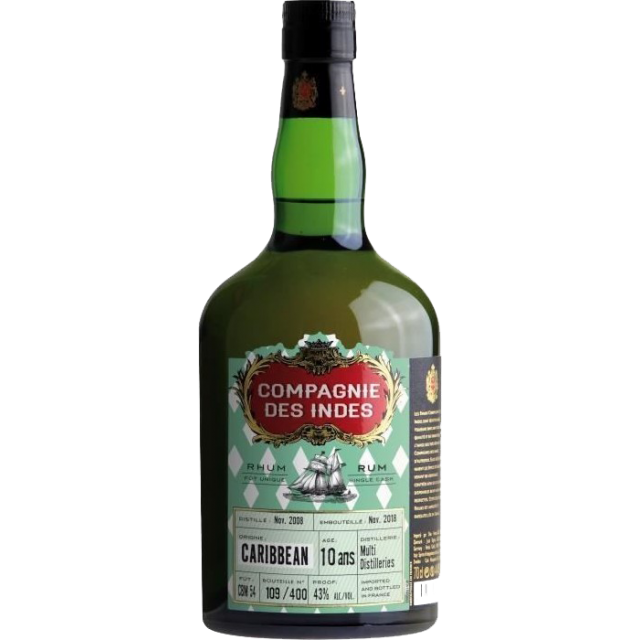 Compagnie des Indes Caribbean 10 ans Multi Distilleries Rhum 43%